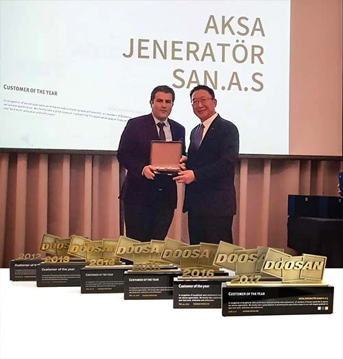 AKSA Generator Wins 'Customer of the Year' Award for the Sixth Time