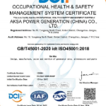 ISO-45001-2018-AKSA-POWER-GENERATION-CHN