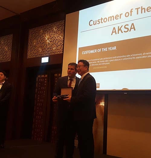 Aksa Wins ‘Customer of the Year’ Award Again